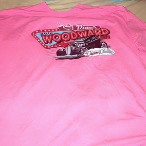 Shirt, 2XL, Hot Pink, 2016 WOODWARD Dream Cruise.